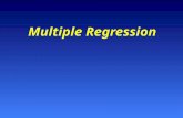 Multiple Regression. The Problem Using several predictors to predict the dependent variableUsing several predictors to predict the dependent variable.