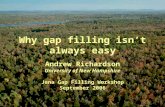 Why gap filling isn’t always easy Andrew Richardson University of New Hampshire Jena Gap Filling Workshop September 2006.