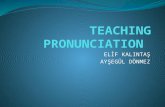ELİF KALINTAŞ AYŞEGÜL DÖNMEZ. CONTENTS What is pronunciation? What is pronunciation teaching? Why to teach pronunciation? What to know to teach? Pronunciation.