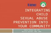 INTEGRATING CHILD SEXUAL ABUSE PREVENTION INTO YOUR COMMUNITY Nancy Corley, MA, LPC Marissa Gunther, MSW, LMSW