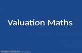 Valuation Maths. TIME VALUE OF MONEY: COMPOUNDING & DISCOUNTING.