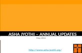 A SHA J YOTHI – A NNUAL U PDATES May 2014