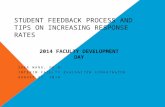 STUDENT FEEDBACK PROCESS AND TIPS ON INCREASING RESPONSE RATES SHEA WANG, PH.D. INTERIM FACULTY EVALUATION COORDINATOR AUGUST 27, 2014 2014 FACULTY DEVELOPMENT.