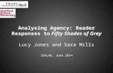 Analysing Agency: Reader Responses to Fifty Shades of Grey Lucy Jones and Sara Mills IGALA8, June 2014.