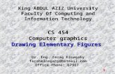 1 King ABDUL AZIZ University Faculty Of Computing and Information Technology CS 454 Computer graphics Drawing Elementary Figures Dr. Eng. Farag Elnagahy.