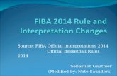 Source: FIBA Official interpretations 2014 Official Basketball Rules 2014 Sébastien Gauthier (Modified by: Nate Saunders)