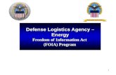 1 Defense Logistics Agency – Energy Freedom of Information Act (FOIA) Program.