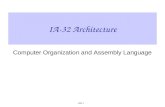 Slide 1 IA-32 Architecture Computer Organization and Assembly Language.