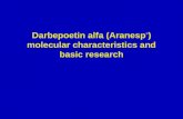 Darbepoetin alfa (Aranesp ® ) molecular characteristics and basic research.