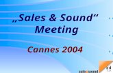 „Sales & Sound“ Meeting Cannes 2004 Digital Mixer D-901 New Module Line Up.
