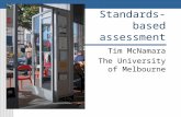 Standards- based assessment Tim McNamara The University of Melbourne.