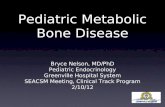 Pediatric Metabolic Bone Disease Bryce Nelson, MD/PhD Pediatric Endocrinology Greenville Hospital System SEACSM Meeting, Clinical Track Program 2/10/12.