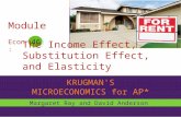 KRUGMAN'S MICROECONOMICS for AP* The Income Effect, Substitution Effect, and Elasticity Margaret Ray and David Anderson 46 Econ: Module.