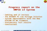 HV-LV DCS Workshop – 16/03/2004 G. De Cataldo, A. Franco, A.Tauro - INFN Bari Progress report on the HMPID LV System Cabling and LV sectorsCabling and.