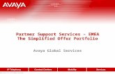 © 2005 Avaya Inc. All rights reserved. Partner Support Services – EMEA The Simplified Offer Portfolio Avaya Global Services.