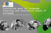 P 1 Innovative ways of language learning and innovative means of exchange By Kent Andersen, pools-t coordinator, .