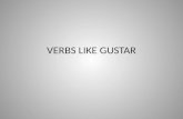 VERBS LIKE GUSTAR. Los básicos To express like or dislike in Spanish we use GUSTAR. GUSTAR works differently than other verbs because the conjugation.