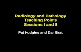 Radiology and Pathology Teaching Points Sessions I and II Pat Hudgins and Dan Brat.