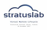 Virtual Machine Lifecycle StratusLab Tutorial (Orsay, France) 28 November 2012.