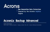 Proprietary and Confidential1© 2014 New Generation Data Protection Powered by the Acronis AnyData Engine Acronis Backup Advanced Product Presentation Peter.