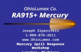 OhioLumex Co. RA915+ Mercury Joseph Siperstein 1-888-876-2611  Mercury Spill Response Workshop Lansing, Michigan.