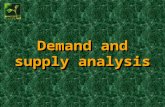 Demand and supply analysis. The demand curve The demand curve: The demand for potatoes (monthly)