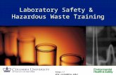 1  Laboratory Safety & Hazardous Waste Training.