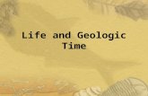 Life and Geologic Time. Geologic Time The appearance and disappearance of types of organisms throughout Earth’s history give scientists data to mark important.