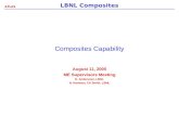 ATLAS LBNL Composites Composites Capability August 11, 2005 ME Supervisors Meeting E. Anderssen, LBNL N. Hartman, CA Smith, LBNL.