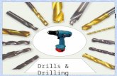 Drills & Drilling. The Pillar Drill can be used to drill wood, metal, and plastic. As a general rule the larger the hole you are trying to drill the slower.