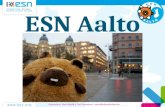 ESN Aalto Orientation| Meri Nihtilä & Toni Tamminen | esnaalto@esnfinland.eu.