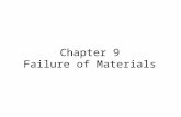 Chapter 9 Failure of Materials. Failure of Materials Why study materials failure? - design of component @ structure needs the engineer to minimize (prevent)