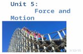 Unit 5: Force and Motion 3/12/15. What is force? Simply put, force is a push or pull applied to an object.