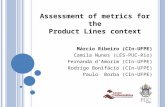 Assessment of metrics for the Product Lines context Márcio Ribeiro (CIn-UFPE) Camila Nunes (LES-PUC-Rio) Fernanda d’Amorim (CIn-UFPE) Rodrigo Bonifácio.