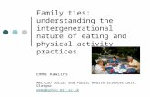 Family ties: understanding the intergenerational nature of eating and physical activity practices Emma Rawlins MRC/CSO Social and Public Health Sciences.