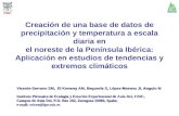Creación de una base de datos de precipitación y temperatura a escala diaria en el noreste de la Península Ibérica: Aplicación en estudios de tendencias.
