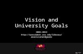 Vision and University Goals 2002-2012  Apr-15.