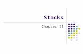 Stacks Chapter 11. 2 Chapter Contents Specifications of the ADT Stack Using a Stack to Process Algebraic Expressions Checking for Balanced Parentheses,