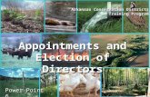 ANRC AACD Arkansas Conservation Districts Training Program Power Point 6 Appointments and Election of Directors.