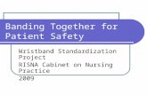 Banding Together for Patient Safety Wristband Standardization Project RISNA Cabinet on Nursing Practice 2009.