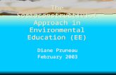 The Socioconstructivist Approach in Environmental Education (EE) Diane Pruneau February 2003.