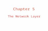 The Network Layer Chapter 5. Routing: Determines the path of a message from source to destination. Path is indirect (not broadcast network, ring, fully.