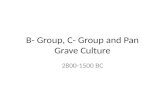 B- Group, C- Group and Pan Grave Culture 2800-1500 BC.