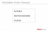 1 Available Print Process 2 The End Result 3 * Simple proven process * Quick make-ready * low speed sensitivity * low impression sensitivity * variable.