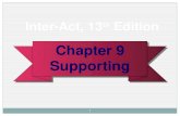 1 Chapter 9 Supporting Supporting Inter-Act, 13 th Edition Inter-Act, 13 th Edition.
