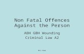 Mrs Howe ABH GBH Wounding Criminal Law A2 Non Fatal Offences Against the Person.