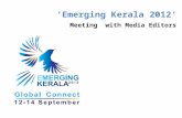 ‘ Emerging Kerala 2012 ’ Meeting with Media Editors.