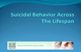 Outline Suicidal behavior among children Suicidal behavior among adolescents and young adults Suicidal behavior in middle adulthood Suicidal behavior.