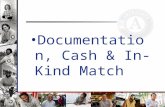 Documentation, Cash & In-Kind Match. Session Objectives Gather information on proper documentation Allowable, allocable & reasonable costs Gain knowledge.