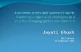 Jayati Ghosh IILS Geneva 22 February 2013. Do crises affect men and women workers differently? Different perspectives: Women more prone to job loss because.